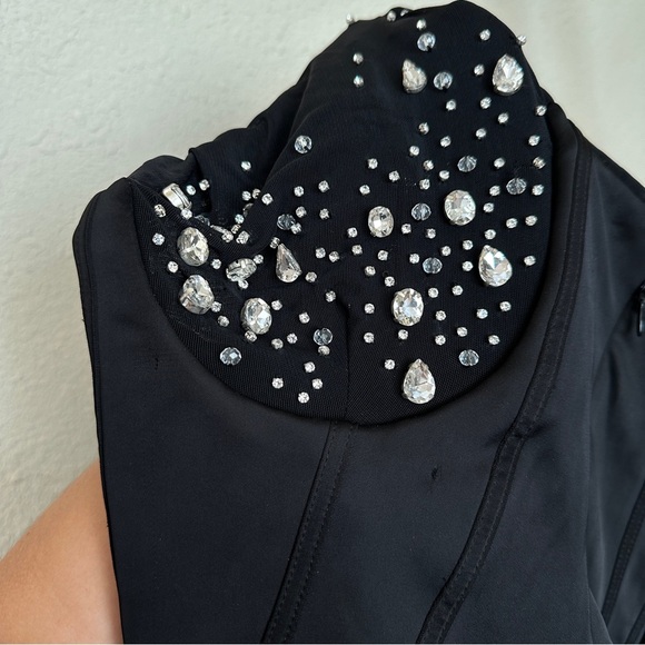 HOUSE OF CB 'Anastasia' Black Crystallised Corset Dress NWOT size L - Picture 11 of 11